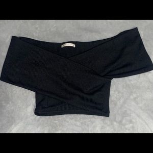 Cropped black top from Active USA in a size small